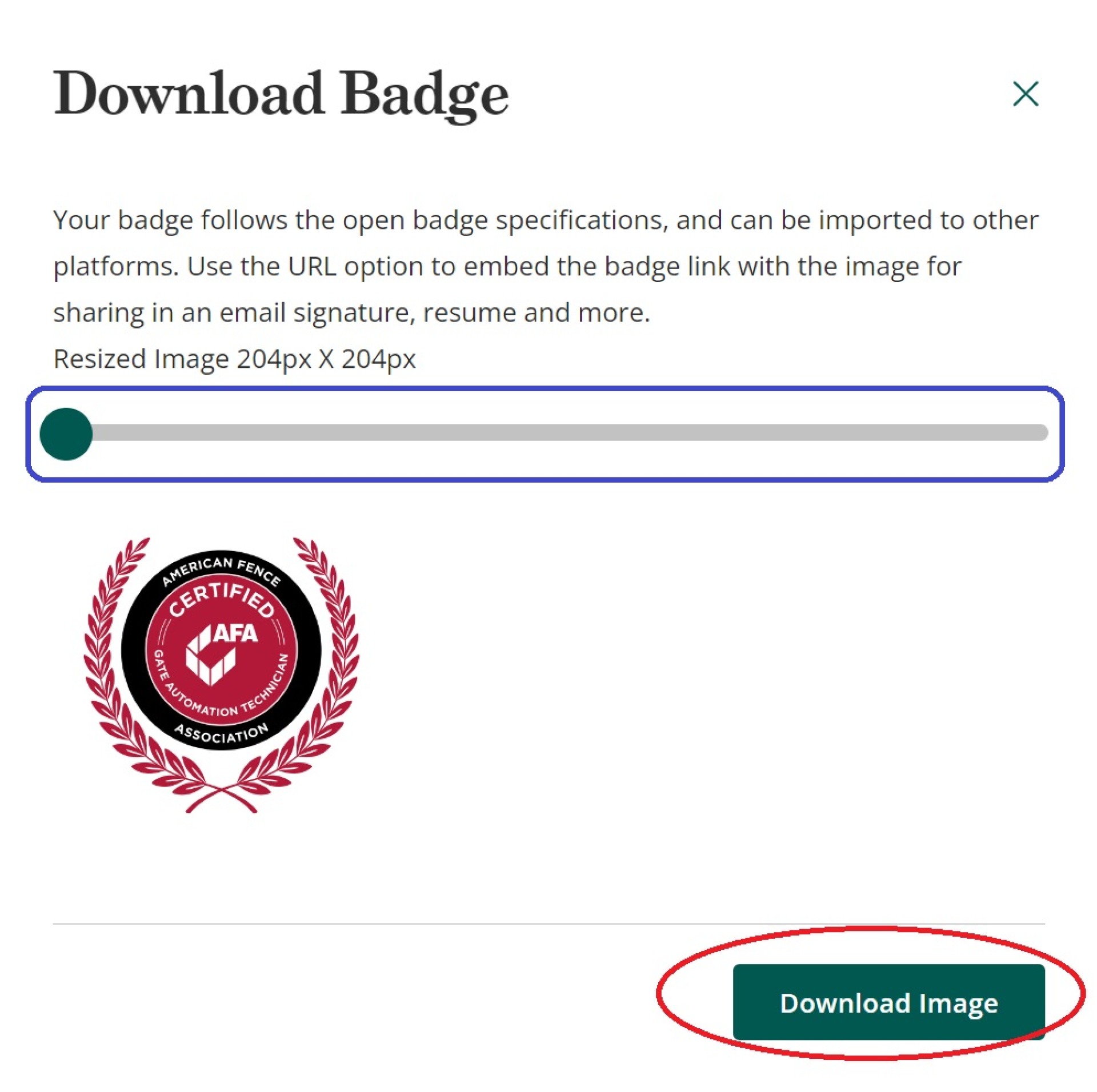 Download Badge