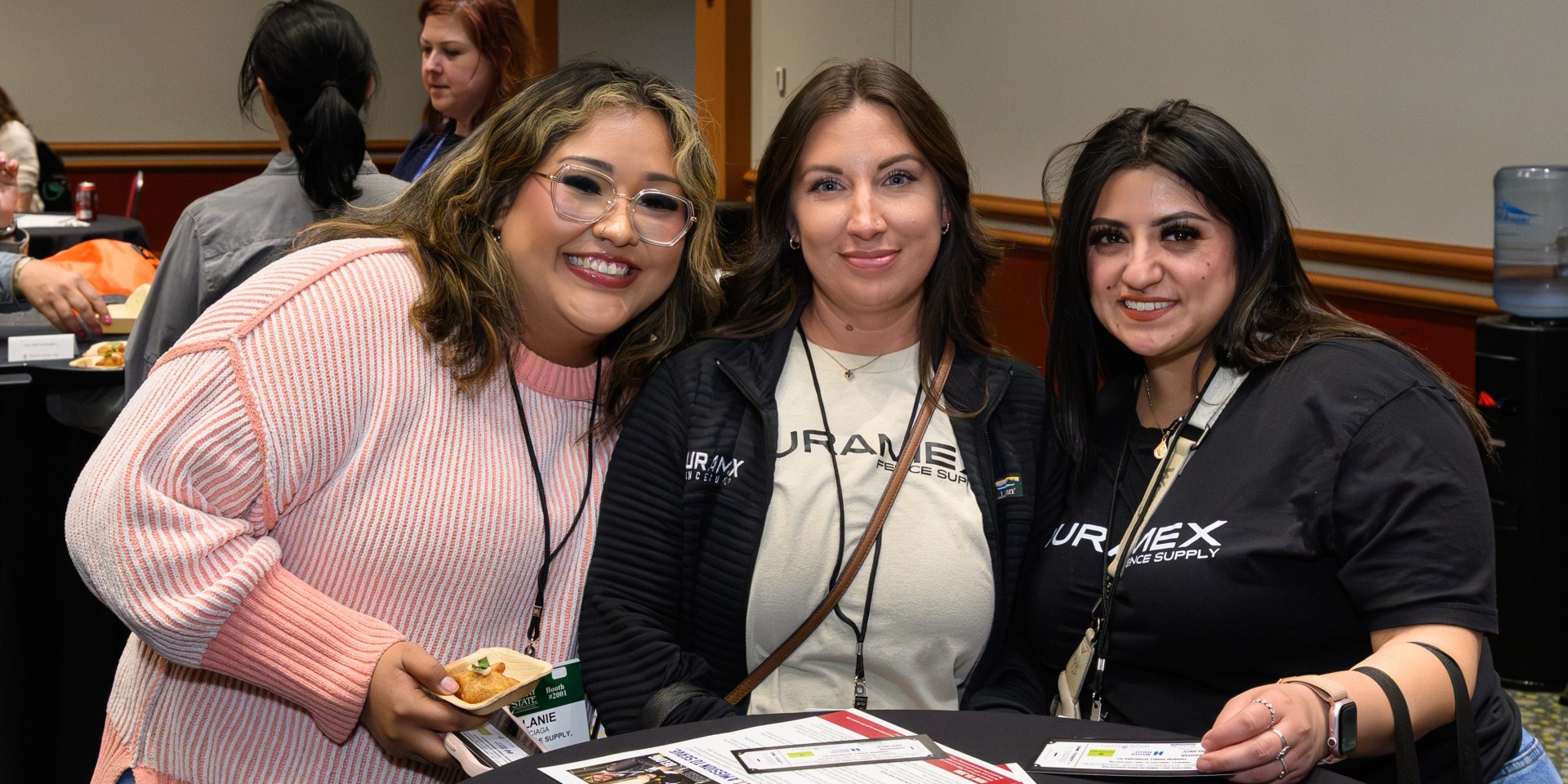 Women in Fence members enjoying lunch at Fencetech.